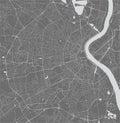 Map of the city of Bordeaux, France Royalty Free Stock Photo