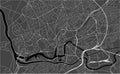 Map map of the city of Bristol, South West England, England, UK