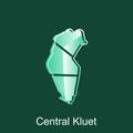 Map City of Central Kluet, World Map International vector template with outline graphic sketch style on white background