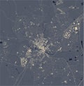 Map of the city of Chelmsford, Essex, East of England, England, UK