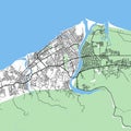 Map of the city of Choloma.