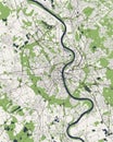 Map of the city of Cologne, Germany