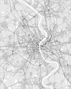 Map of the city of Cologne, Germany