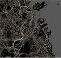 Map of the city of Copenhagen, Denmark