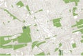Map of the city of Gelsenkirchen, Germany