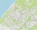 Map of the city of the Hague, Den Haag, Netherlands