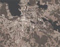 map of the city of Lahti, Finland