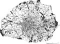 Map of the city of London, Great Britain Royalty Free Stock Photo
