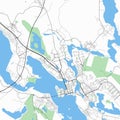 Map of the city of LuleÃ¥.