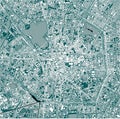 Map of the city of Milan, Italy