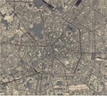 Map of the city of Milan, Italy