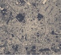 Map of the city of Milan, Italy