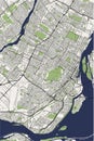 Map of the city of Montreal , Canada Royalty Free Stock Photo