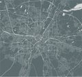 Map of the city of Munich, Bavaria, Germany