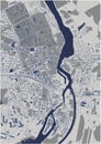 map of the city of Narva, Estonia