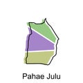 Map City of Pahae Julu illustration design, World Map International vector template, suitable for your company Royalty Free Stock Photo