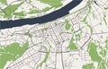 Map of the city of Perm, Russia