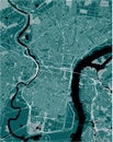 Map of the city of Philadelphia, Pennsylvania, USA