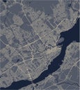 Map of the city of Quebec, Canada Royalty Free Stock Photo