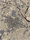 Map of the city of Reggio nell Emilia, Italy