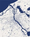 Map of the city of Riga, Latvia