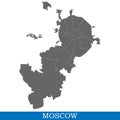 map of city of Russia