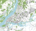 Map of the city of Samara, Russia