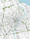 Map of the city of Shanghai, China