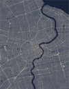 Map of the city of Shanghai, China