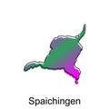 map City of Spaichingen, World Map International vector design template Royalty Free Stock Photo