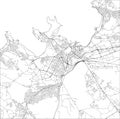 Map of the city of Tallinn, Estonia