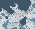 Map of the city of Tallinn, Estonia