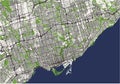 Map of the city of Toronto, Canada