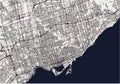 Map of the city of Toronto, Canada