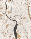 Map of the city of Toulouse, France