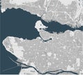 Map of the city of Vancouver , Canada