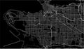 Map of the city of Vancouver , Canada