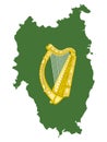 Map and Coat of Arms of Leinster