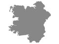 Map of Connacht Royalty Free Stock Photo