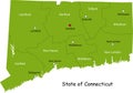 Map of Connecticut state