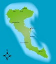 Map Corfu