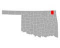 Map of Craig in Oklahoma