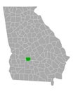 Map of Crisp in Georgia