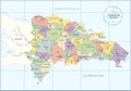 Cuba map - highly detailed vector illustration Royalty Free Stock Photo