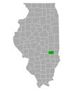 Map of Cumberland in Illinois