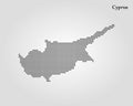 Map of Cyprus. Vector illustration. World map