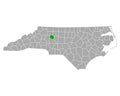 Map of Davie in North Carolina
