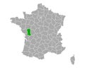 Map of Deux-Sevres in France