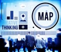 Map Direction Destination Location Route Concept Royalty Free Stock Photo