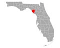 Map of Dixie in Florida